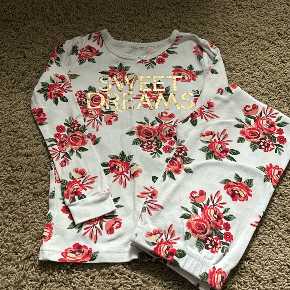 Girls Rachel Zoe Pajamas, floral, size 6